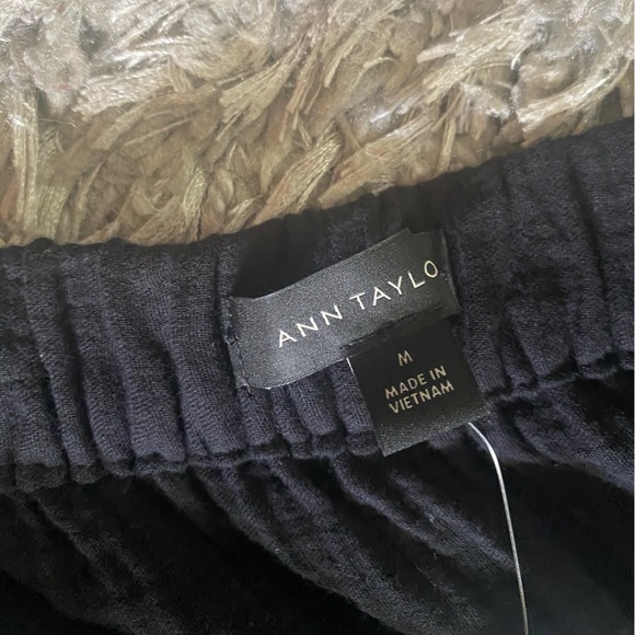 Ann Taylor Black tiered cotton maxi skirt - Picture 3 of 5